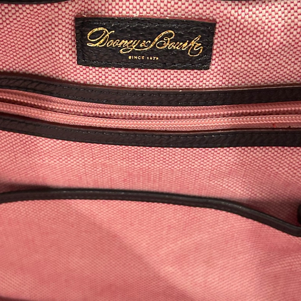 Dooney & Bourke Lucca Black Leather Logo Lock Hobo Bag 🆕 - Picture 13 of 16